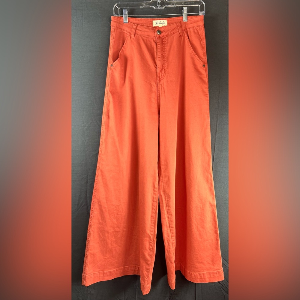 Listicle Pumpkin Spice High Rise Wide Leg 4 Pocket Pants | Size Large